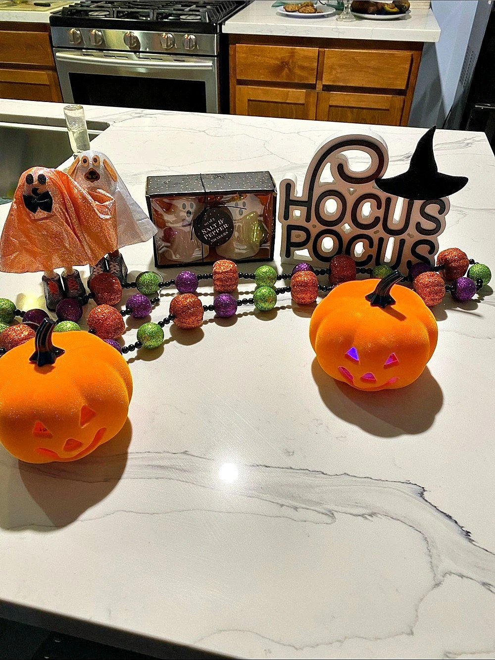 Halloween Decor Set Orange & Purple Like New
